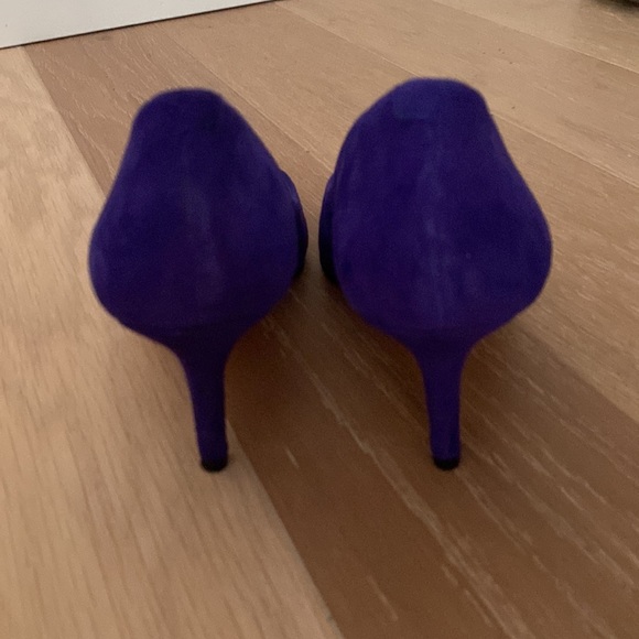 Lord & Taylor Deson blue heels suede size 7.5 - Picture 7 of 8